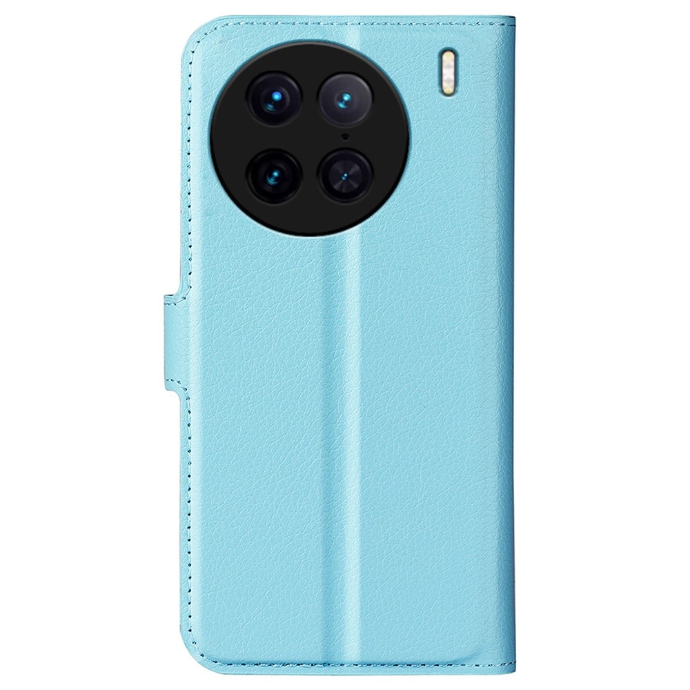 Litchi knížkové pouzdro na Vivo X90 Pro - modré