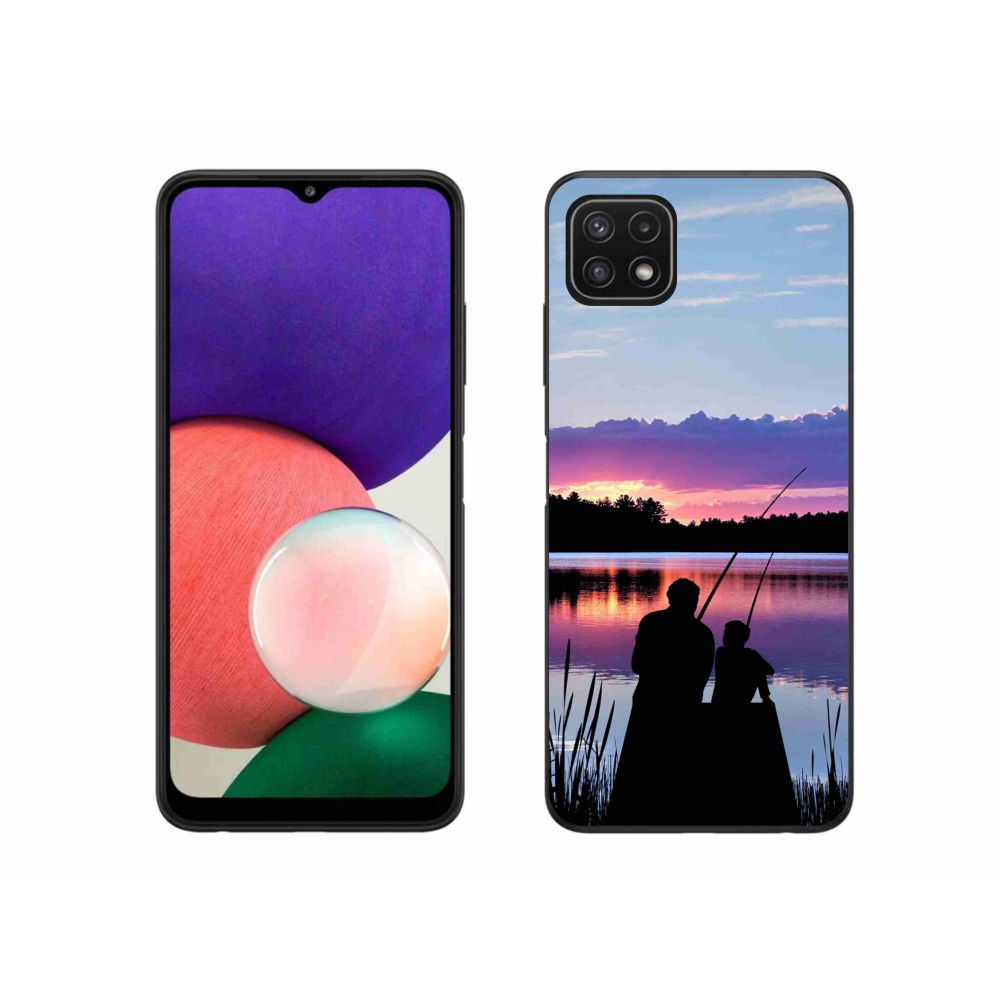 Gelový kryt mmCase na Samsung Galaxy A22 5G - rybaření 2