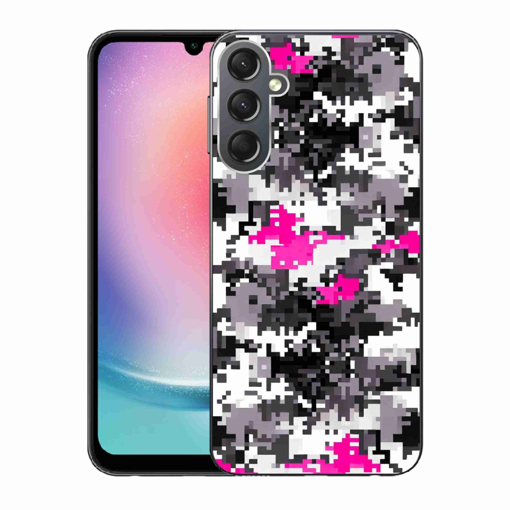 Gelový kryt mmCase na Samsung Galaxy A24 - maskáčový vzor 4