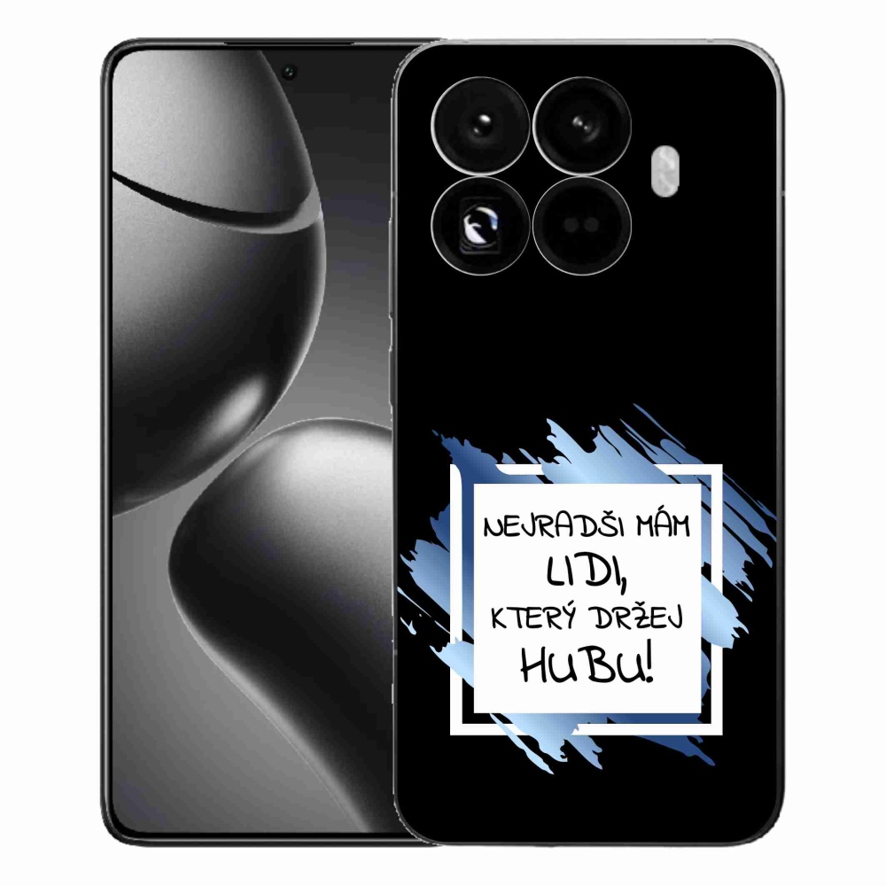 Gelový kryt mmCase na Xiaomi 15T Pro - vtipný text 7 bíločerné pozadí