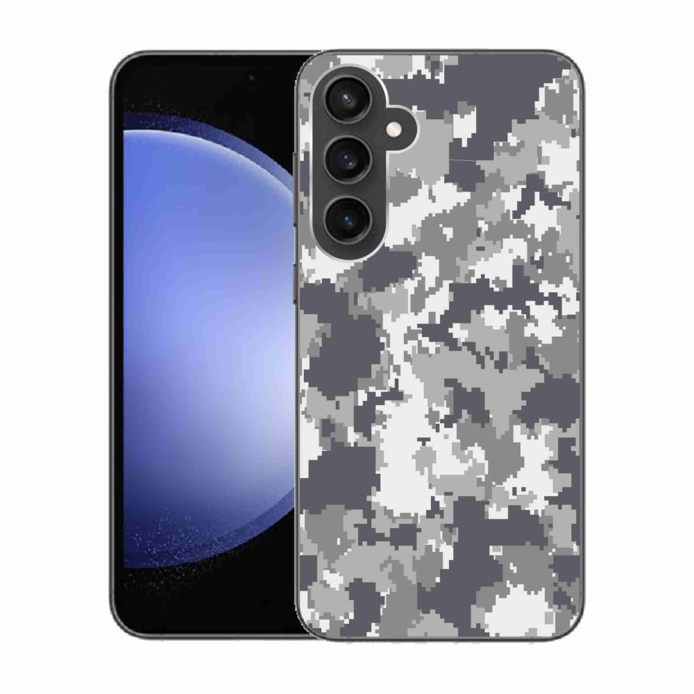 Gelový kryt mmCase na Samsung Galaxy S23 FE - maskáčový vzor 2