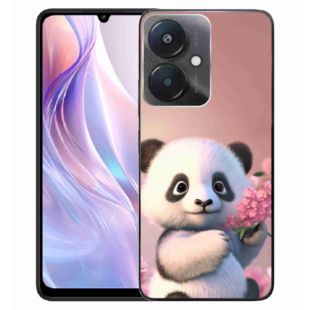 Gelový kryt mmCase na Xiaomi Redmi 13C 5G - roztomilá panda