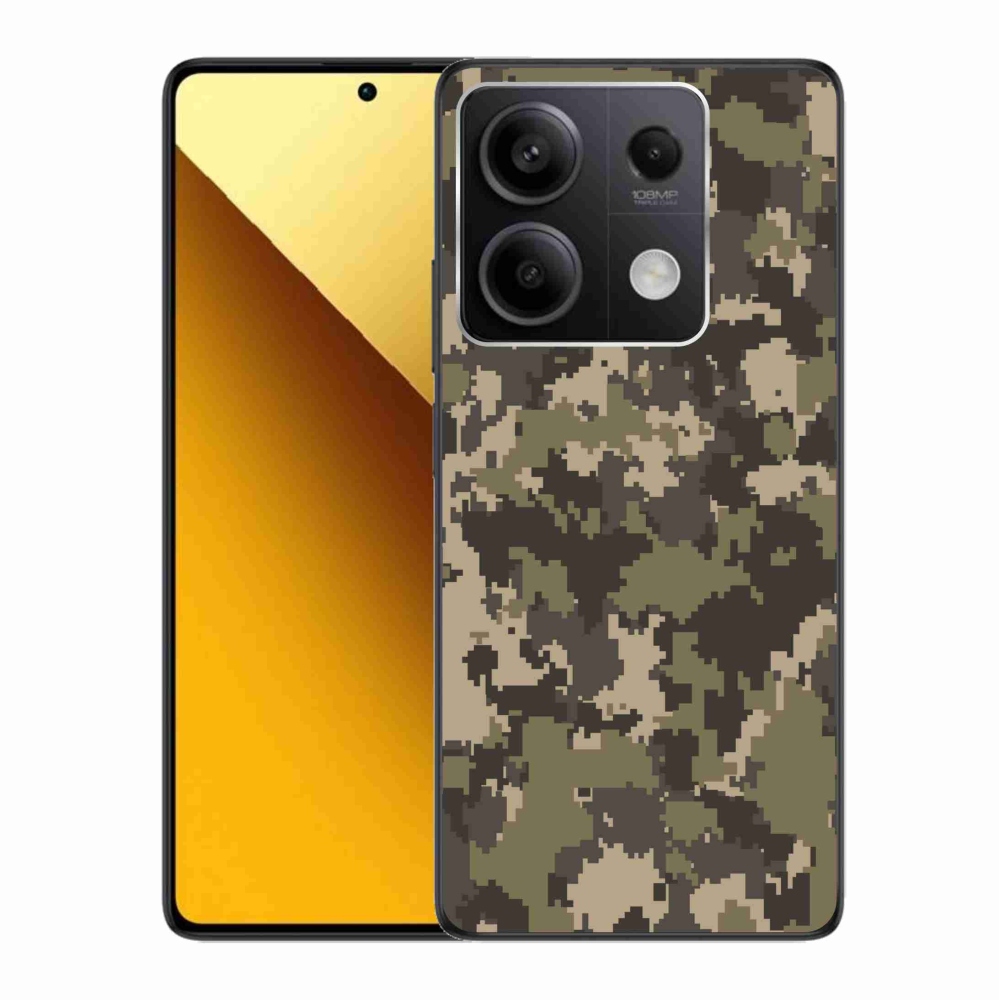 Gelový kryt mmCase na Xiaomi Redmi Note 13 5G - maskáčový vzor 12