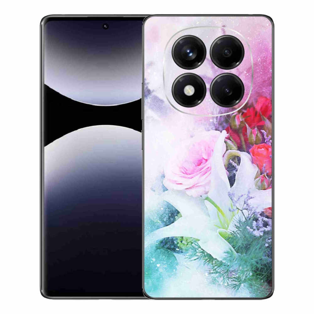 Gelový kryt mmCase na Xiaomi Redmi Note 14 Pro - květiny 4