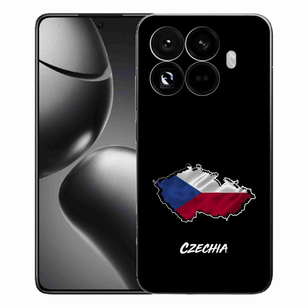 Gelový kryt mmCase na Xiaomi 15T Pro - Czechia černé pozadí
