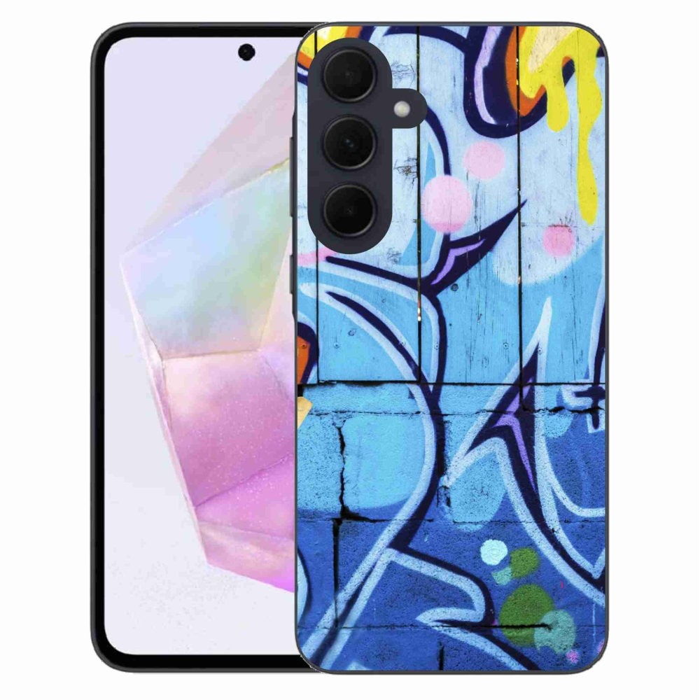 Gelový kryt mmCase na Samsung Galaxy A35 5G - graffiti