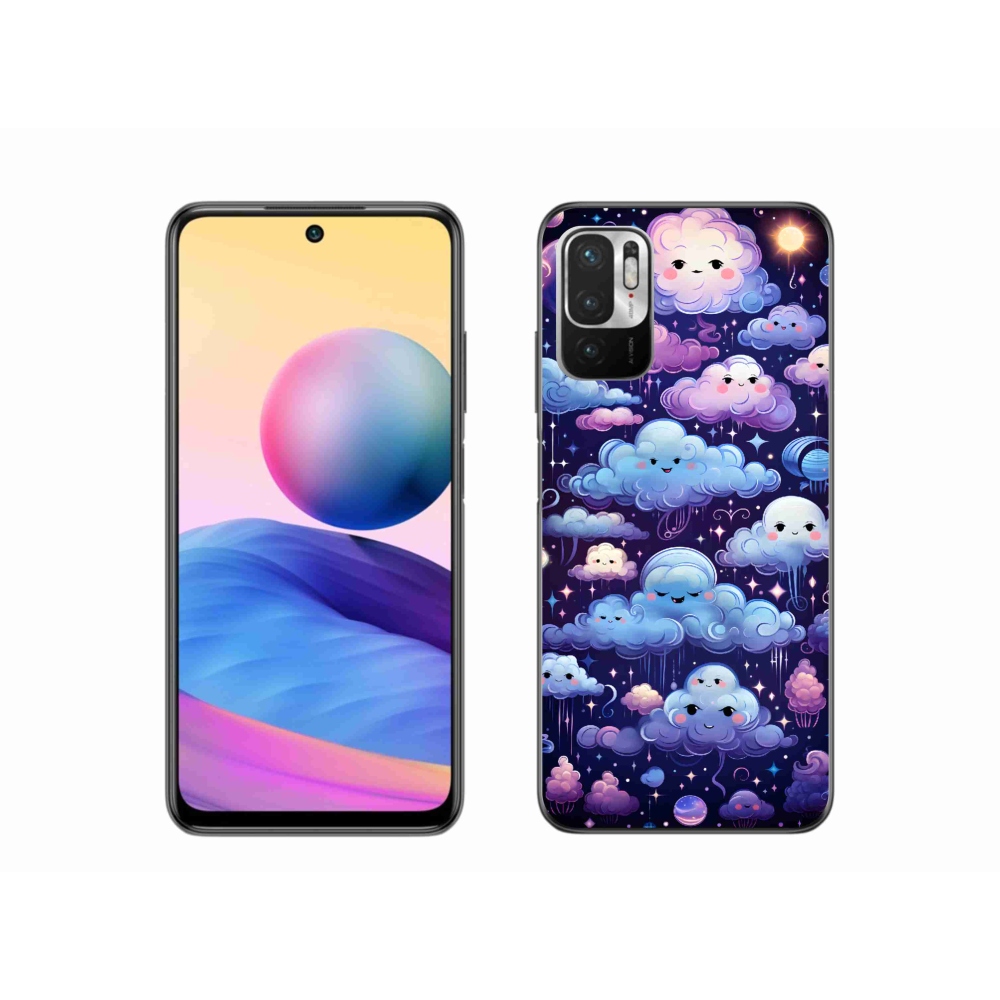 Gelový kryt mmCase na Xiaomi Redmi Note 10 5G - mráčky