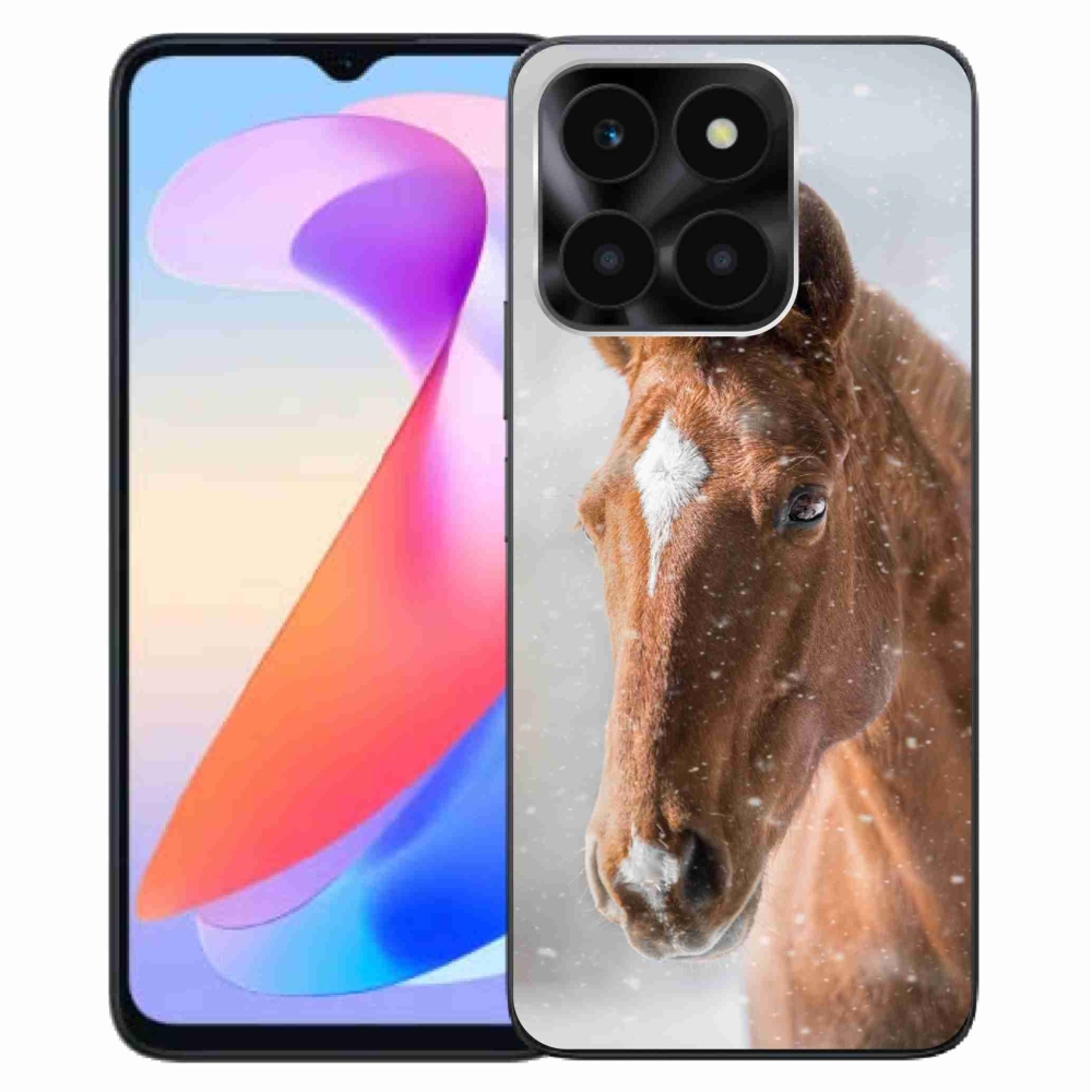 Gelový kryt mmCase na Honor X6a - hnědý kůň 2
