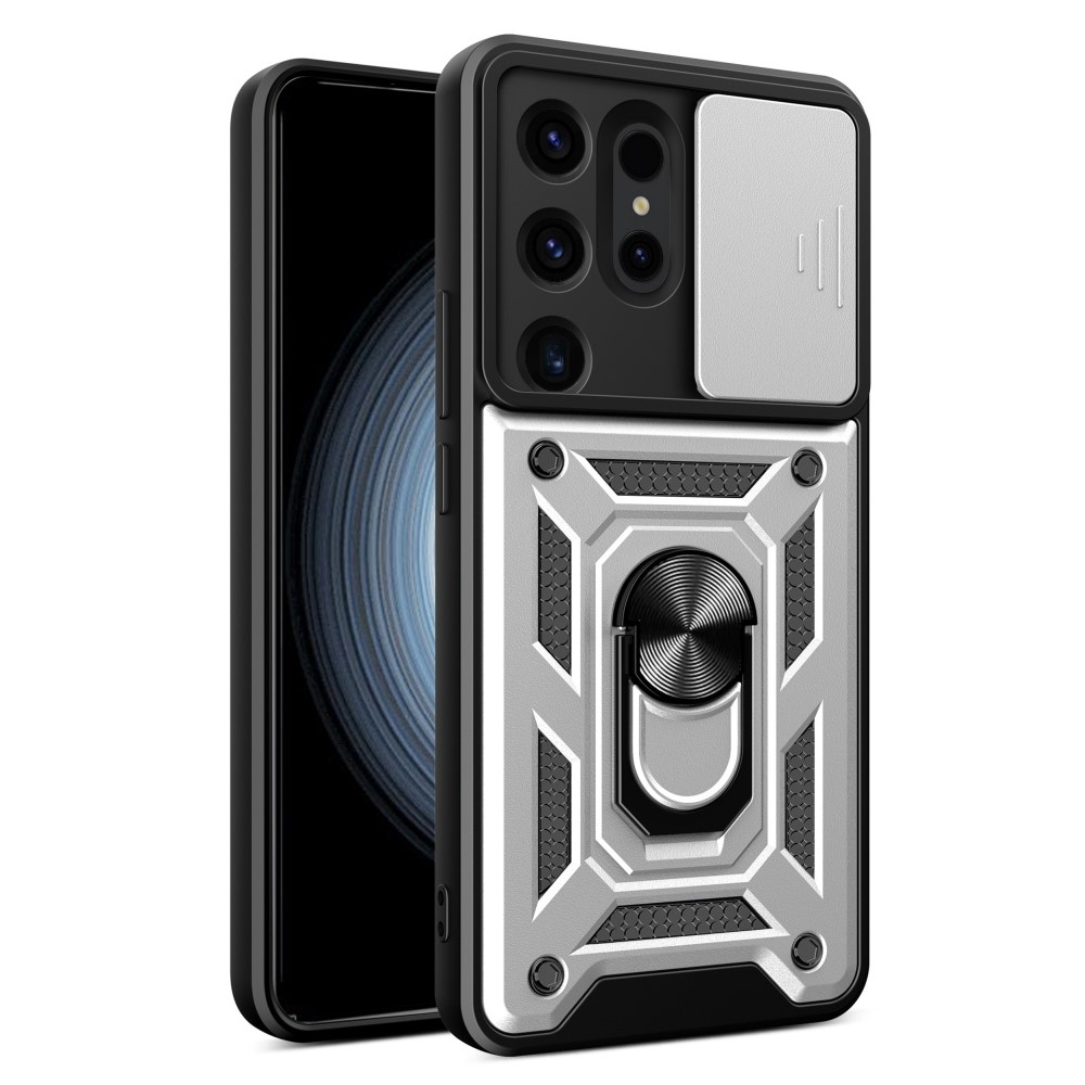 Slide odolný kryt na Samsung Galaxy S24 Ultra - stříbrný
