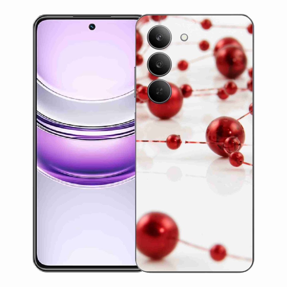 Gelový kryt mmCase na Realme 14x 5G - vánoční řetěz