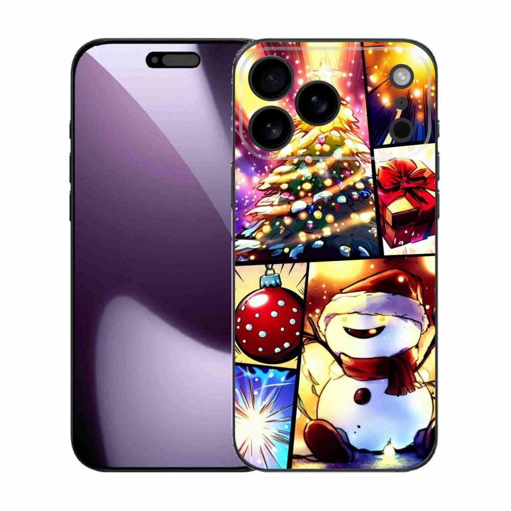 Gelový kryt mmCase na iPhone 17 Pro Max - vánoční motivy 1