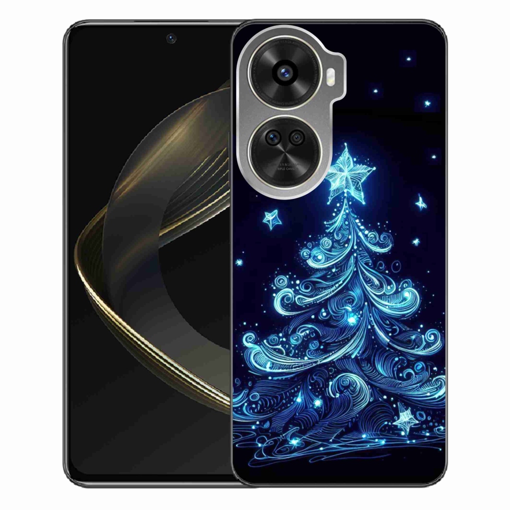 Gelový kryt mmCase na Huawei Nova 12 SE - neonový vánoční stromek 4
