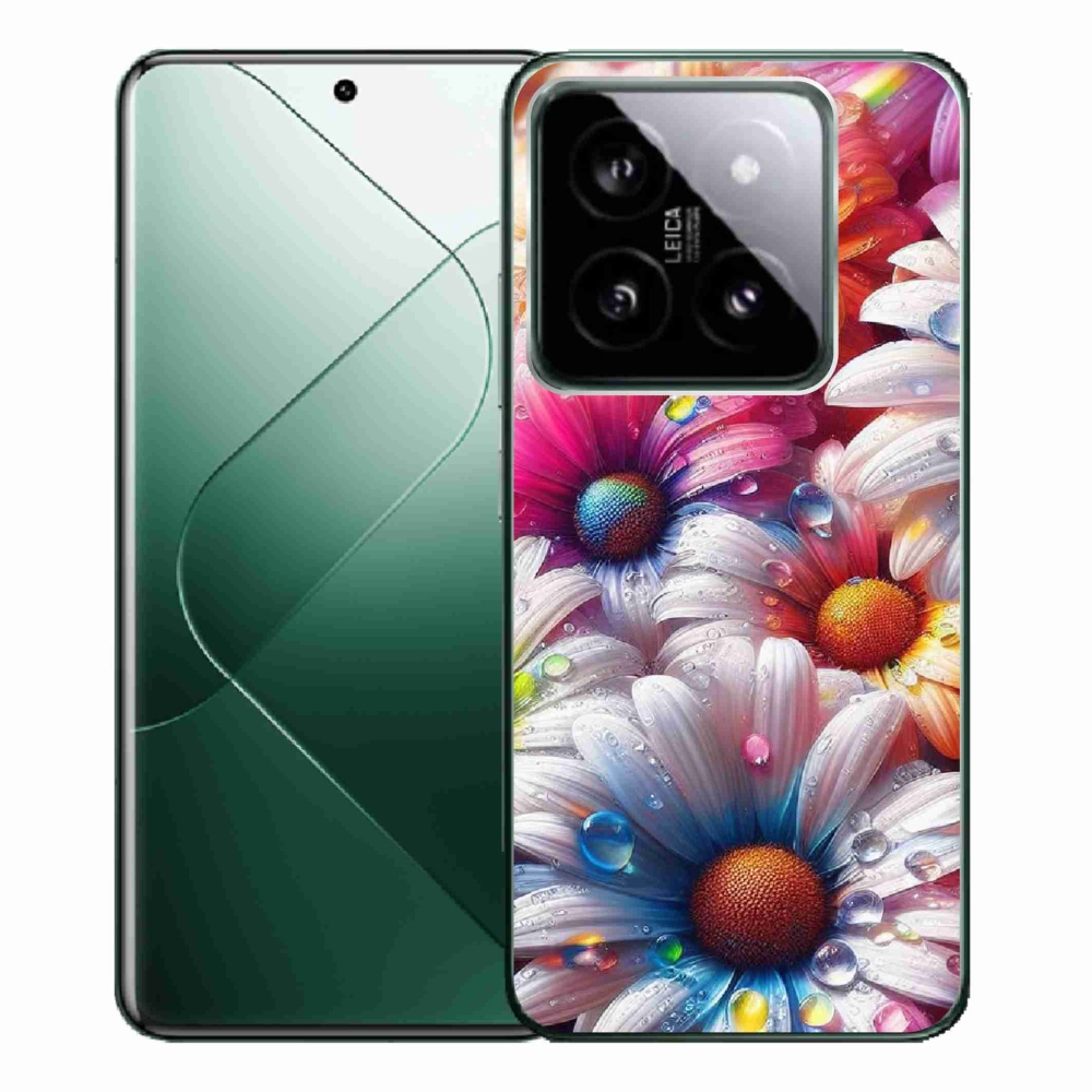 Gelový kryt mmCase na Xiaomi 14 Pro - barevné kopretiny