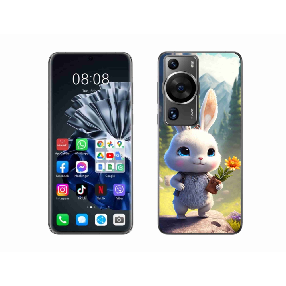 Gelový kryt mmCase na Huawei P60 Pro - roztomilý králíček
