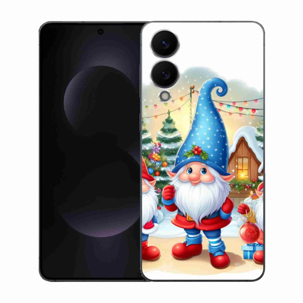 Gelový kryt mmCase na Samsung Galaxy S25 Edge - vánoční skřítci