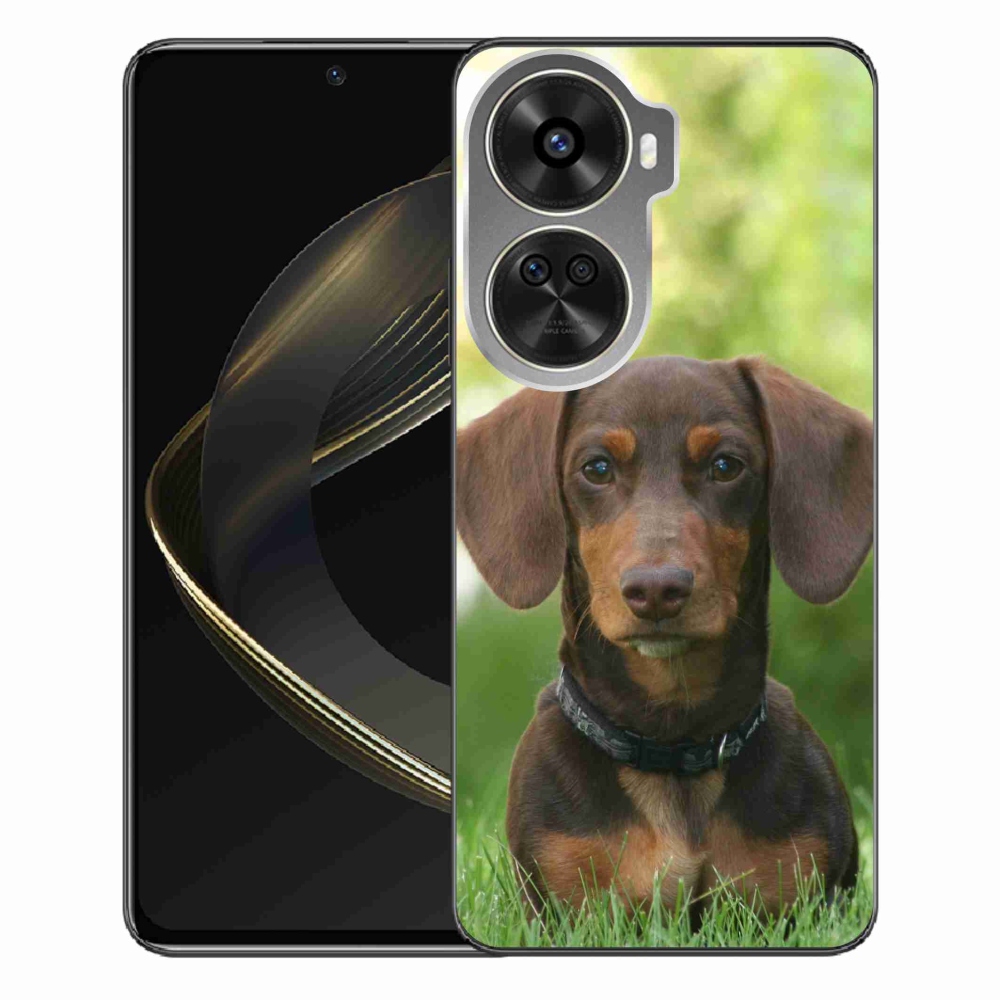 Gelový obal mmCase na Huawei Nova 12 SE - hnědý jezevčík