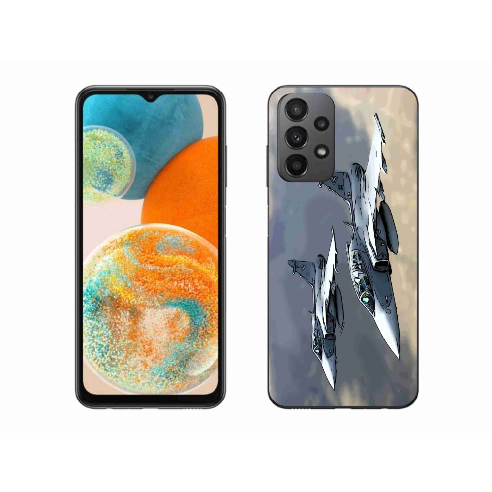 Gelový kryt mmCase na Samsung Galaxy A23 4G/5G - stíhačky