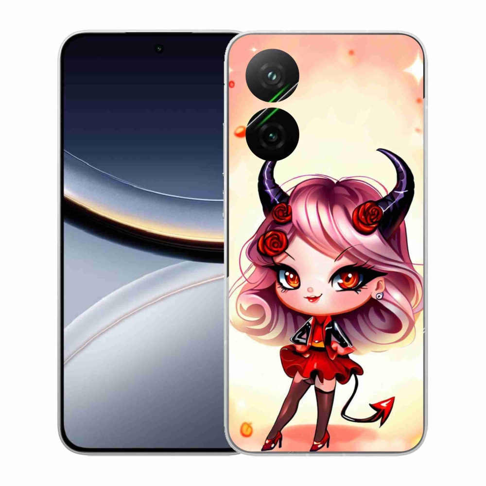 Gelový kryt mmCase na Xiaomi Poco F7 5G - kreslená čertice
