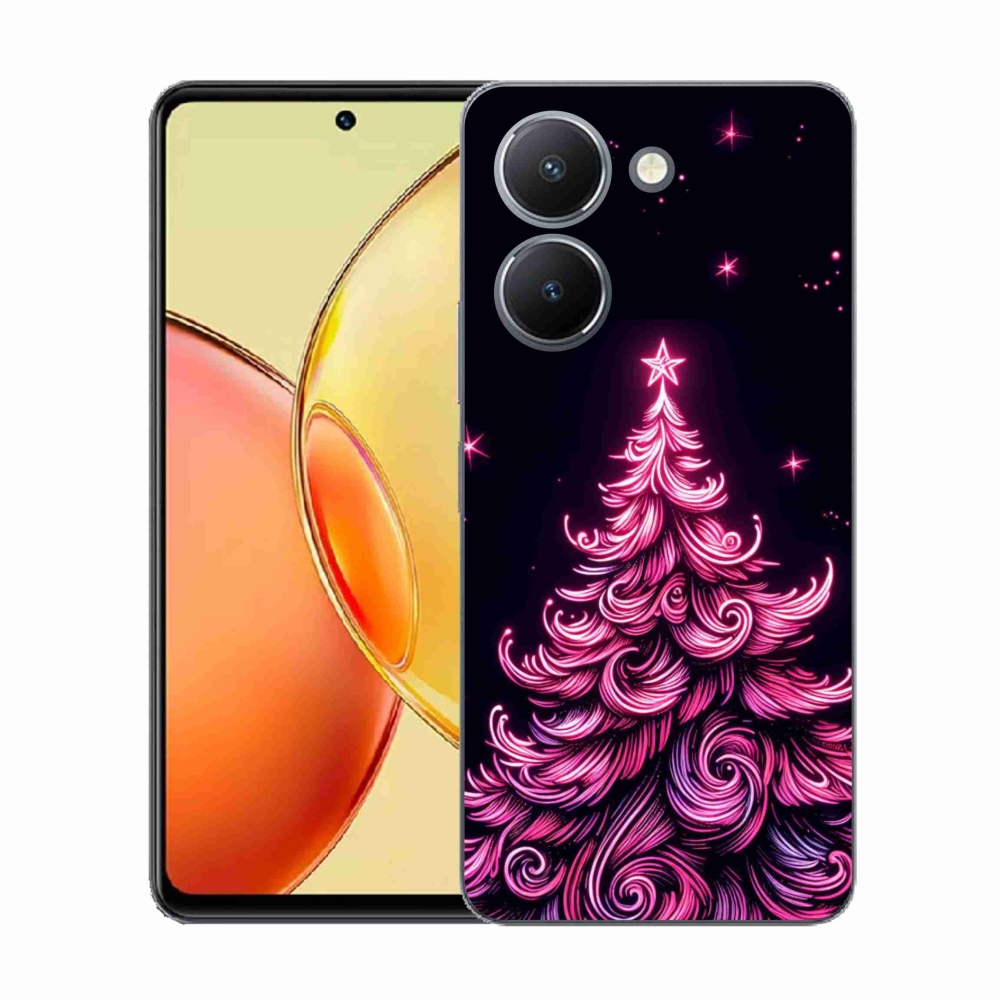 Gelový kryt mmCase na Vivo Y36 - neonový vánoční stromek 2