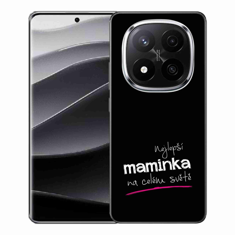 Gelový kryt mmCase na Xiaomi Redmi Note 14 Pro+ 5G - nejlepší maminka 4 černé pozadí