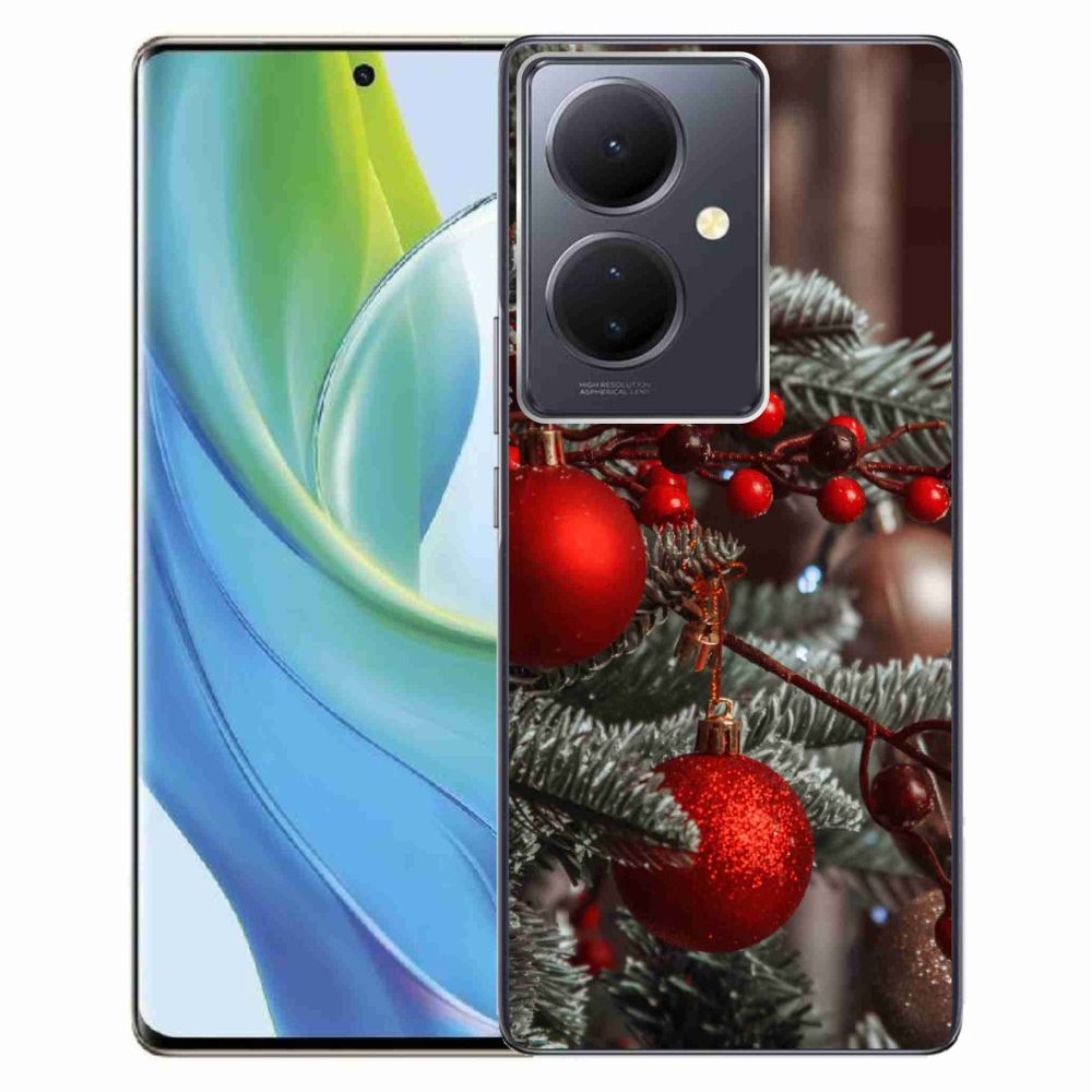 Gelový kryt mmCase na Vivo V29 Lite 5G - vánoční ozdoby 2