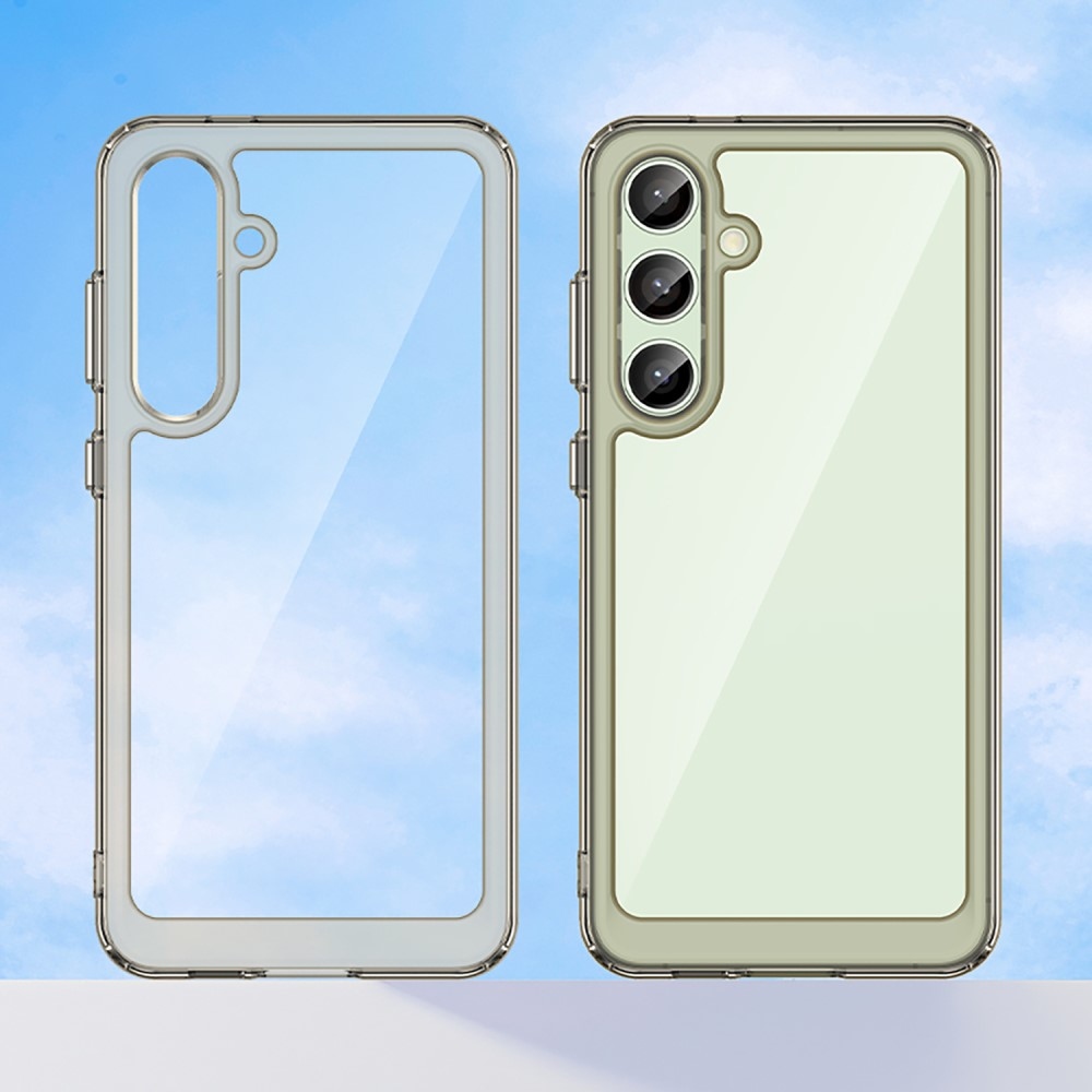 Gelový obal s pevnými zády na Samsung Galaxy S24 FE - šedý