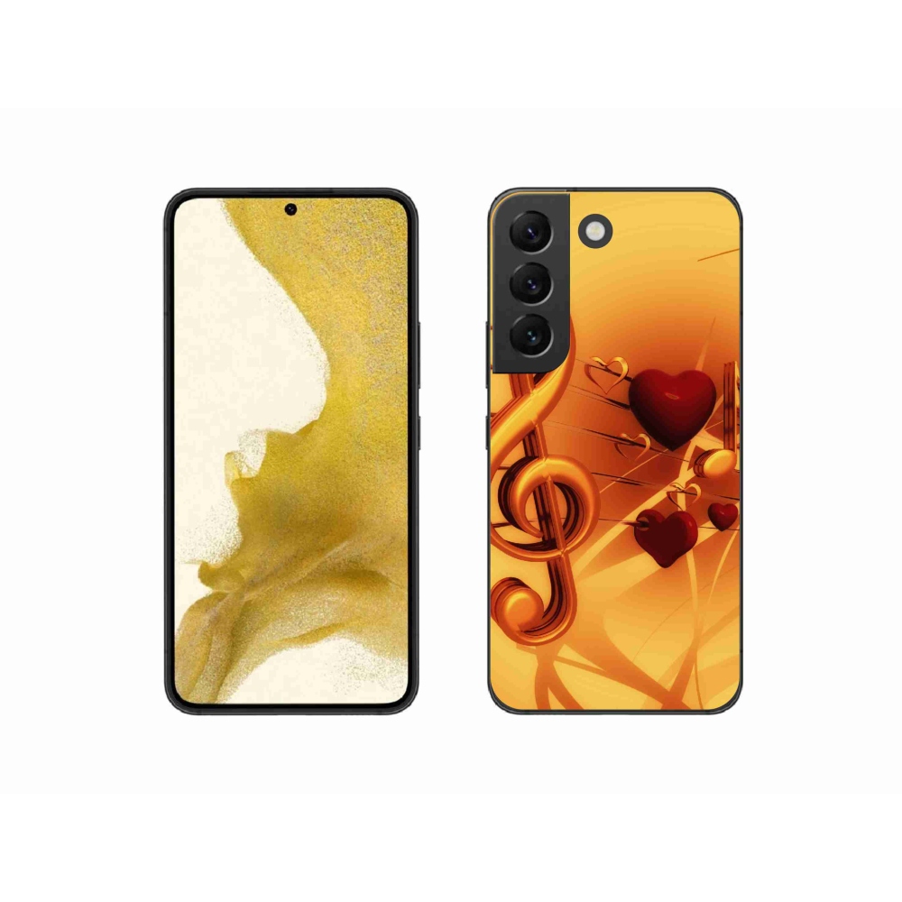 Gelový kryt mmCase na Samsung Galaxy S22 5G - noty