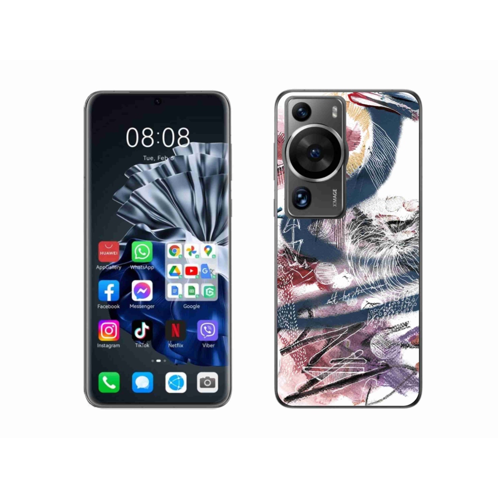 Gelový kryt mmCase na Huawei P60 Pro - abstraktní motiv 28