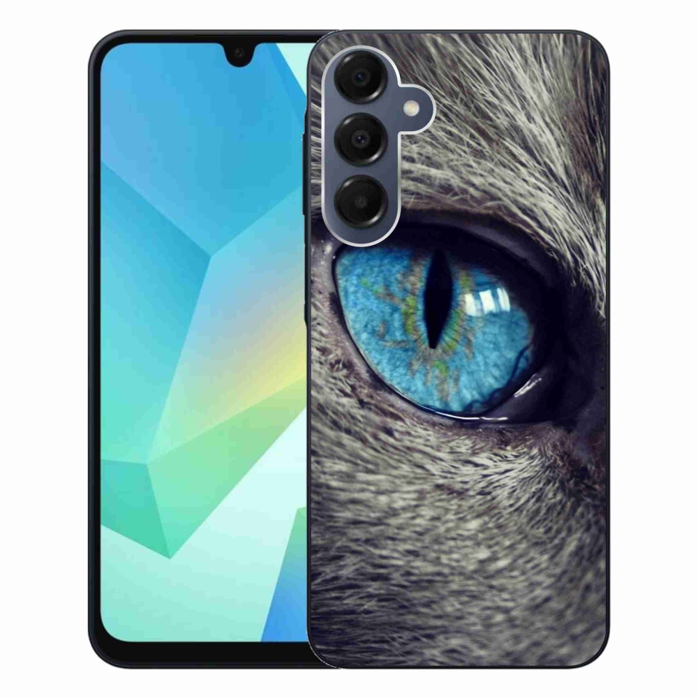 Gelový kryt mmCase na Samsung Galaxy A16 4G/5G - modré kočičí oko