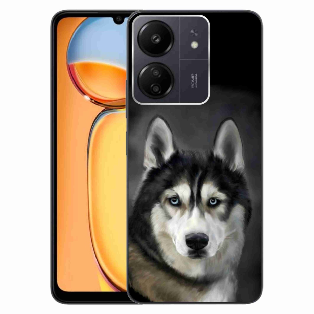 Gelový obal mmCase na Xiaomi Poco C65/Redmi 13C - husky