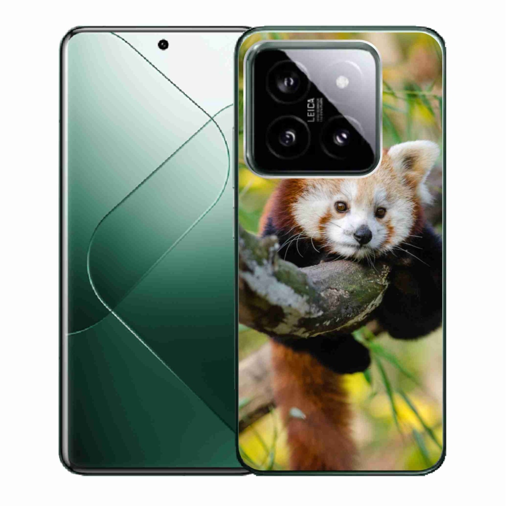 Gelový kryt mmCase na Xiaomi 14 - panda červená