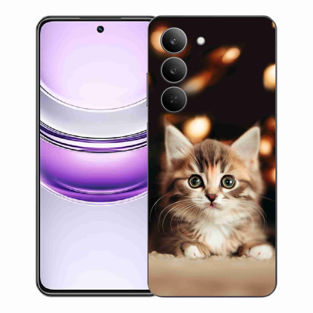 Gelový kryt mmCase na Realme 14x 5G - roztomilé kotě 2