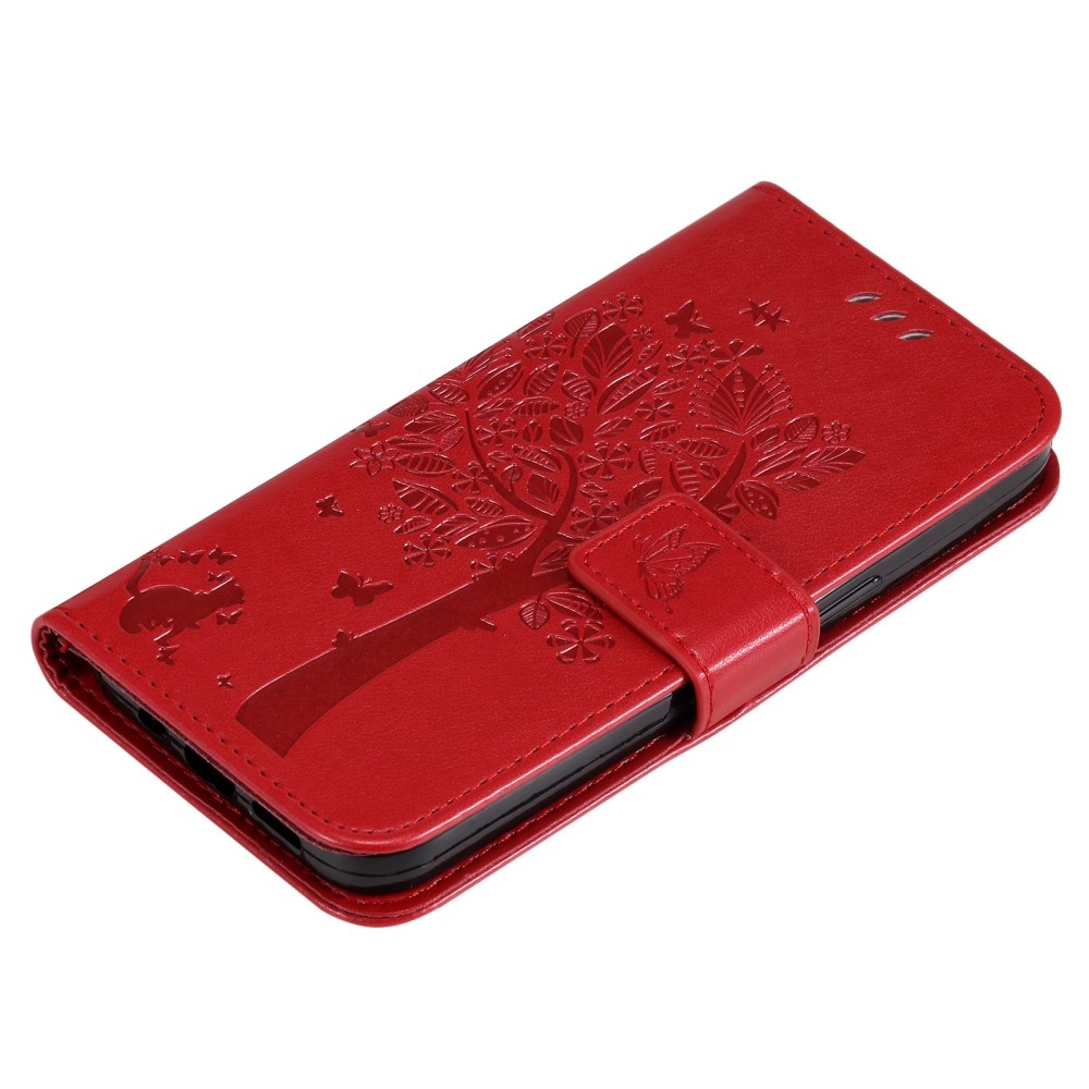 Trees knížkové pouzdro na Xiaomi Poco C65/Redmi 13C - červené