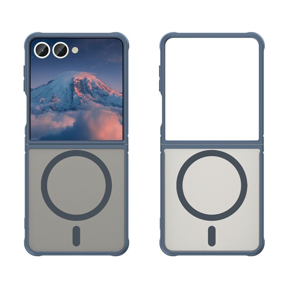 Case matný gelový obal s MagSafe na Samsung Galaxy Z Flip7 5G - modrý