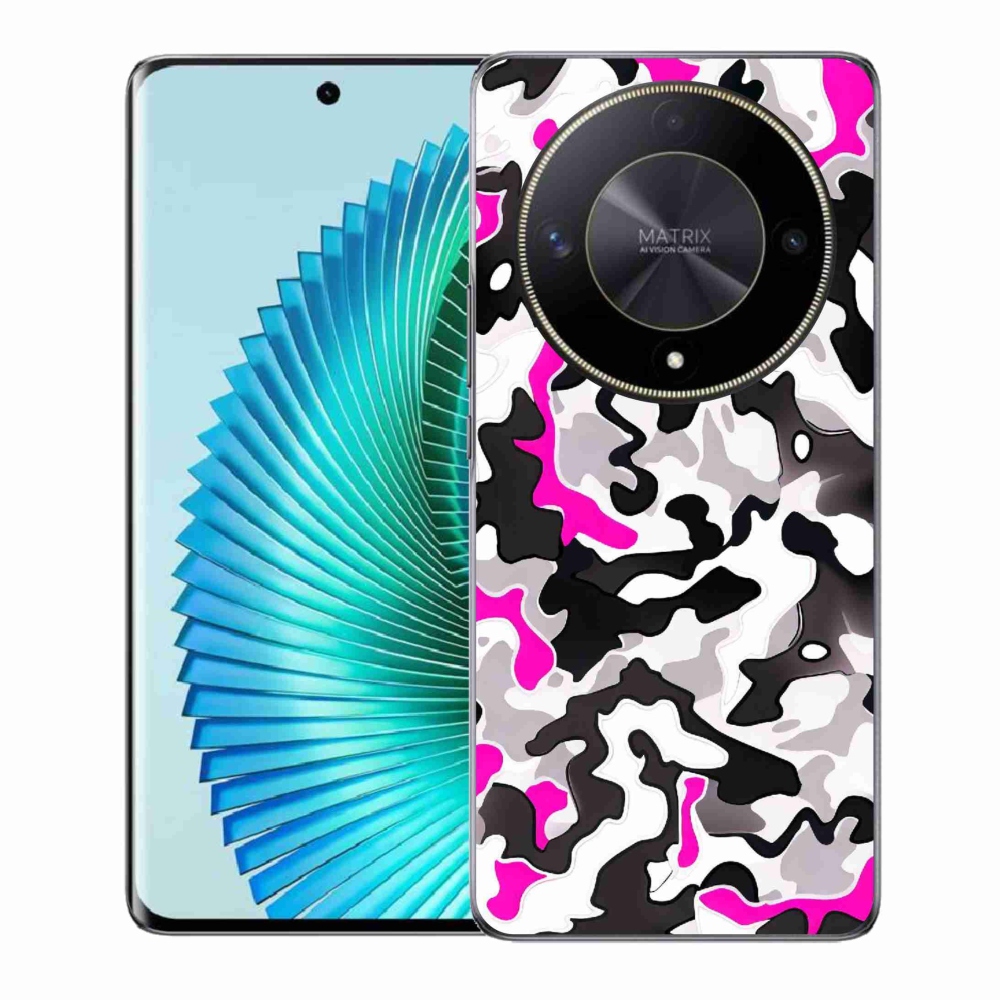 Gelový kryt mmCase na Honor Magic 6 Lite 5G - maskáčový vzor 5
