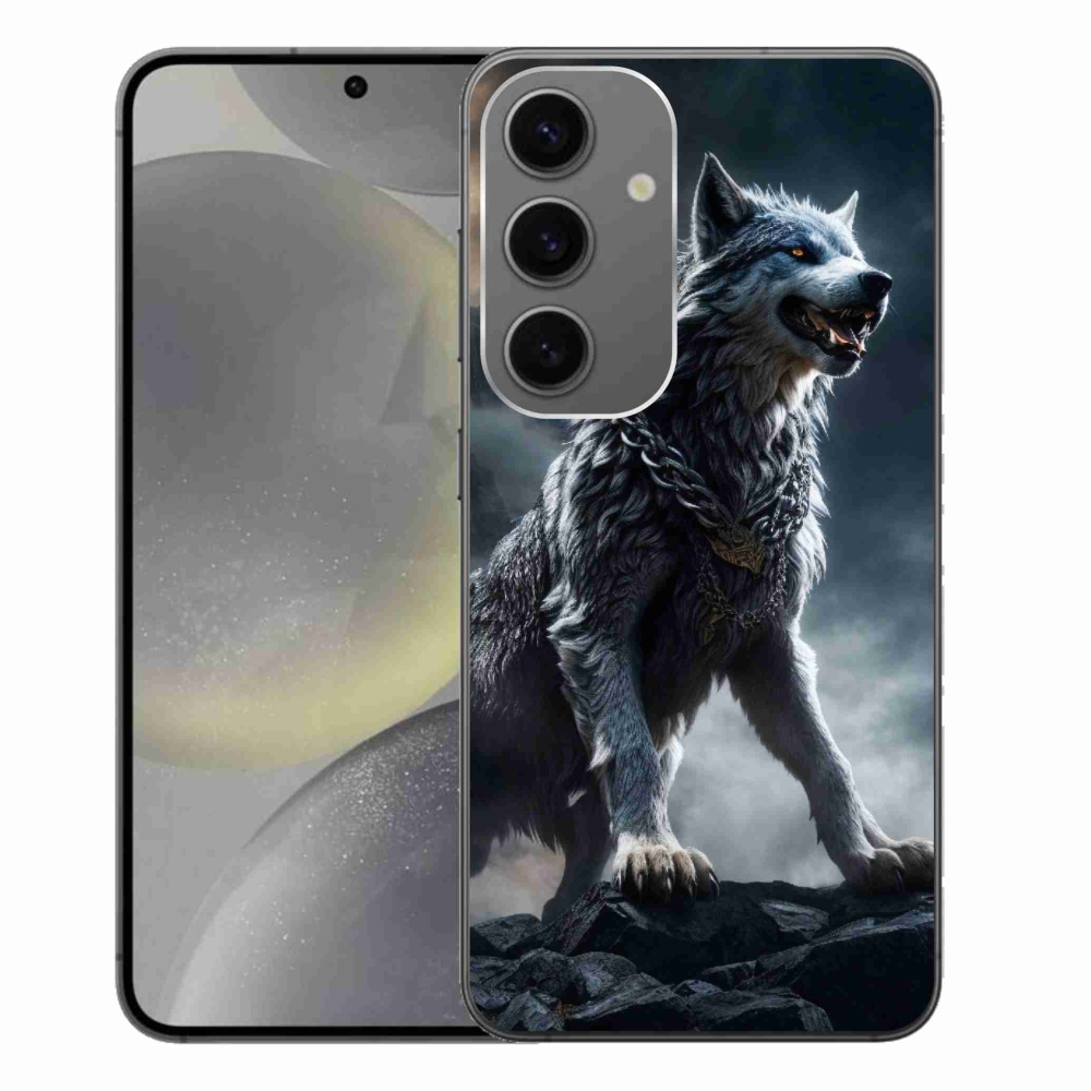 Gelový kryt mmCase na Samsung Galaxy S24+ - vlk 1