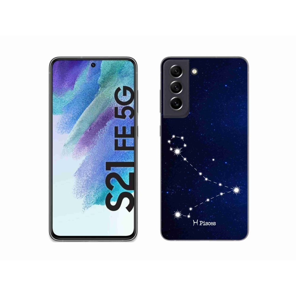 Gelový kryt mmCase na Samsung Galaxy S21 FE 5G - souhvězdí Ryby