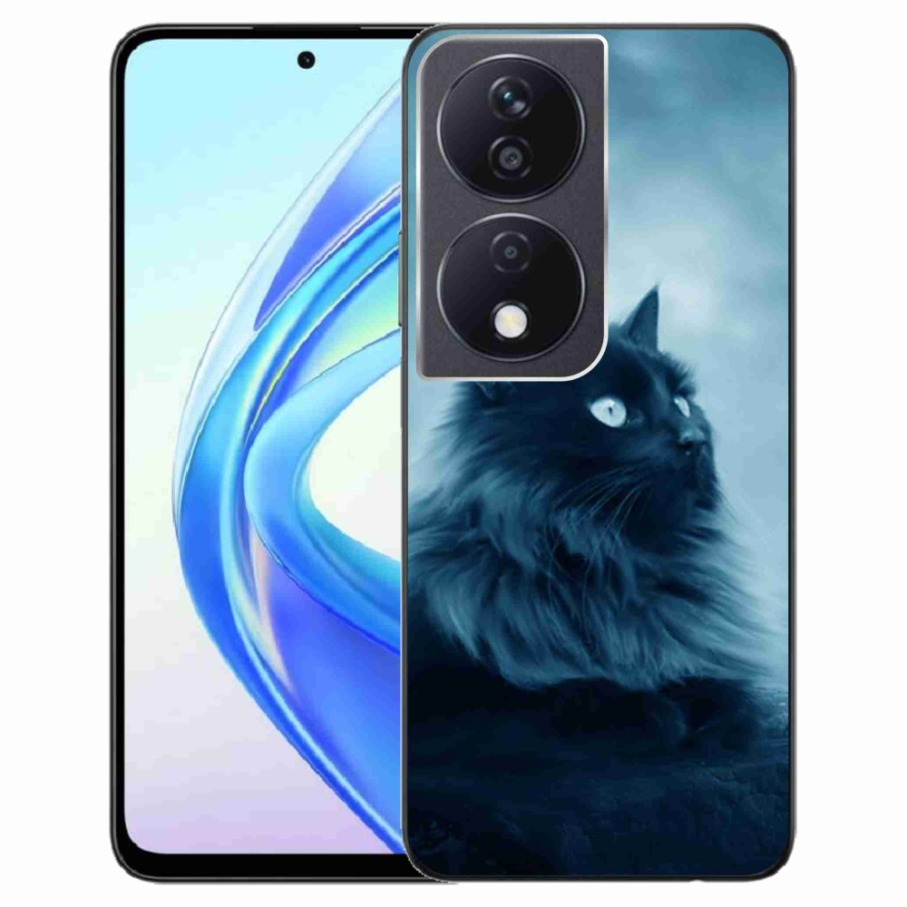 Gelový obal mmCase na Honor X7b/Honor 90 Smart - černá kočka 1