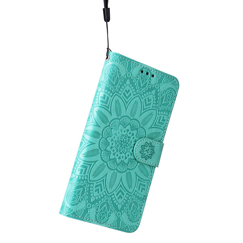 Sunflower knížkové pouzdro na Xiaomi Poco X7 Pro 5G - modrozelené
