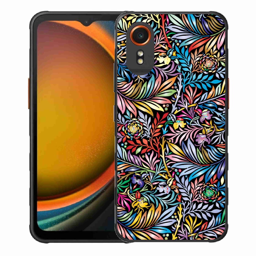 Gelový kryt mmCase na Samsung Galaxy Xcover 7 - květiny 5