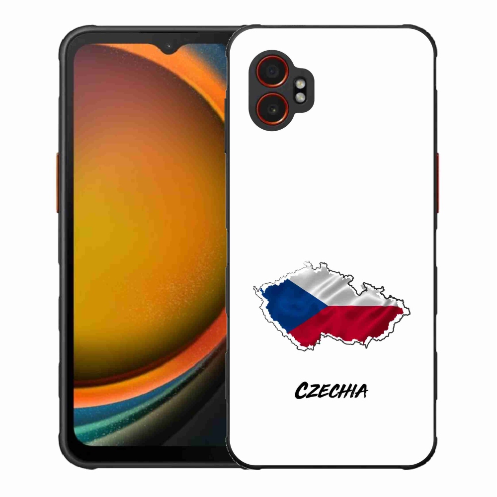 Gelový kryt mmCase na Samsung Galaxy Xcover 7 Pro - Czechia bílé pozadí