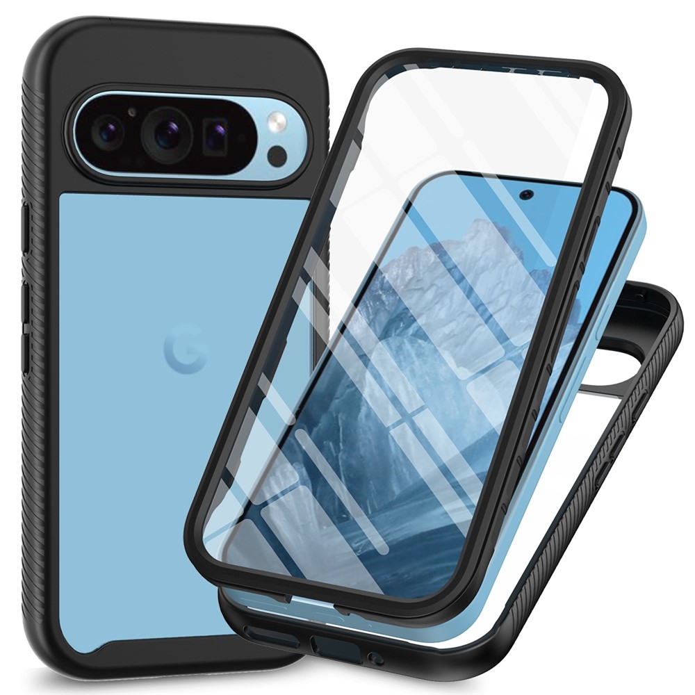 Impact gelový obal s rámečkem pro ochranou displeje na Google Pixel 10 Pro/Pixel 10 - černý