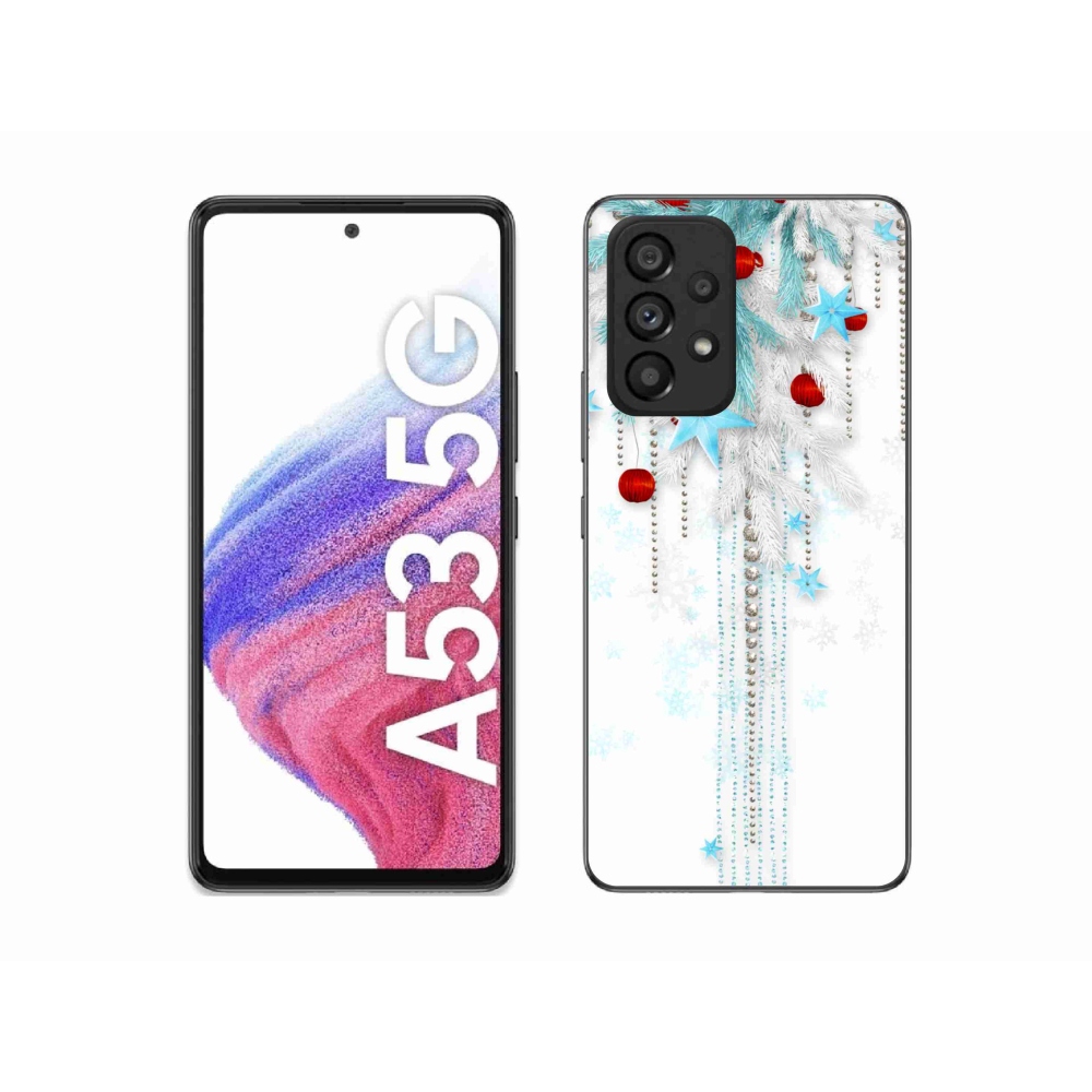 Gelový kryt mmCase na Samsung Galaxy A53 5G - vánoční ozdoby