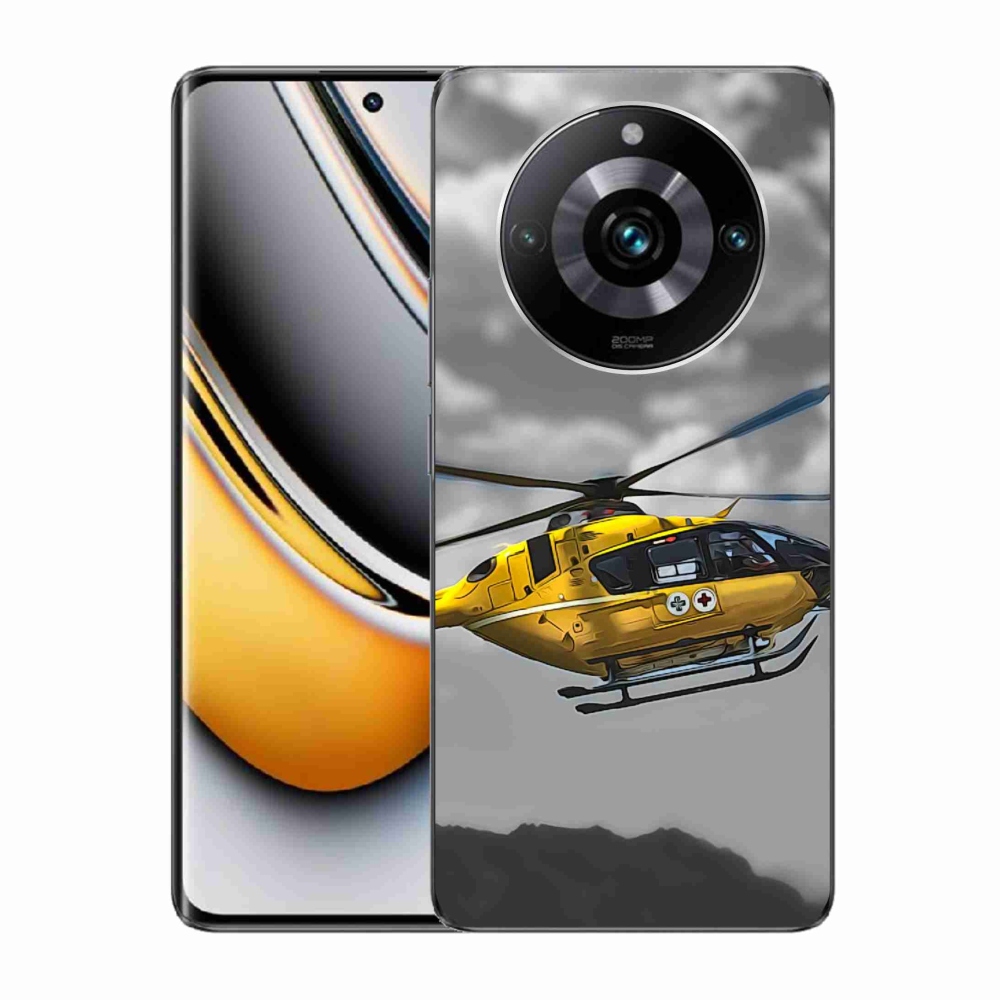 Gelový kryt mmCase na Realme 11 Pro/11 Pro+ - žlutá helikoptéra