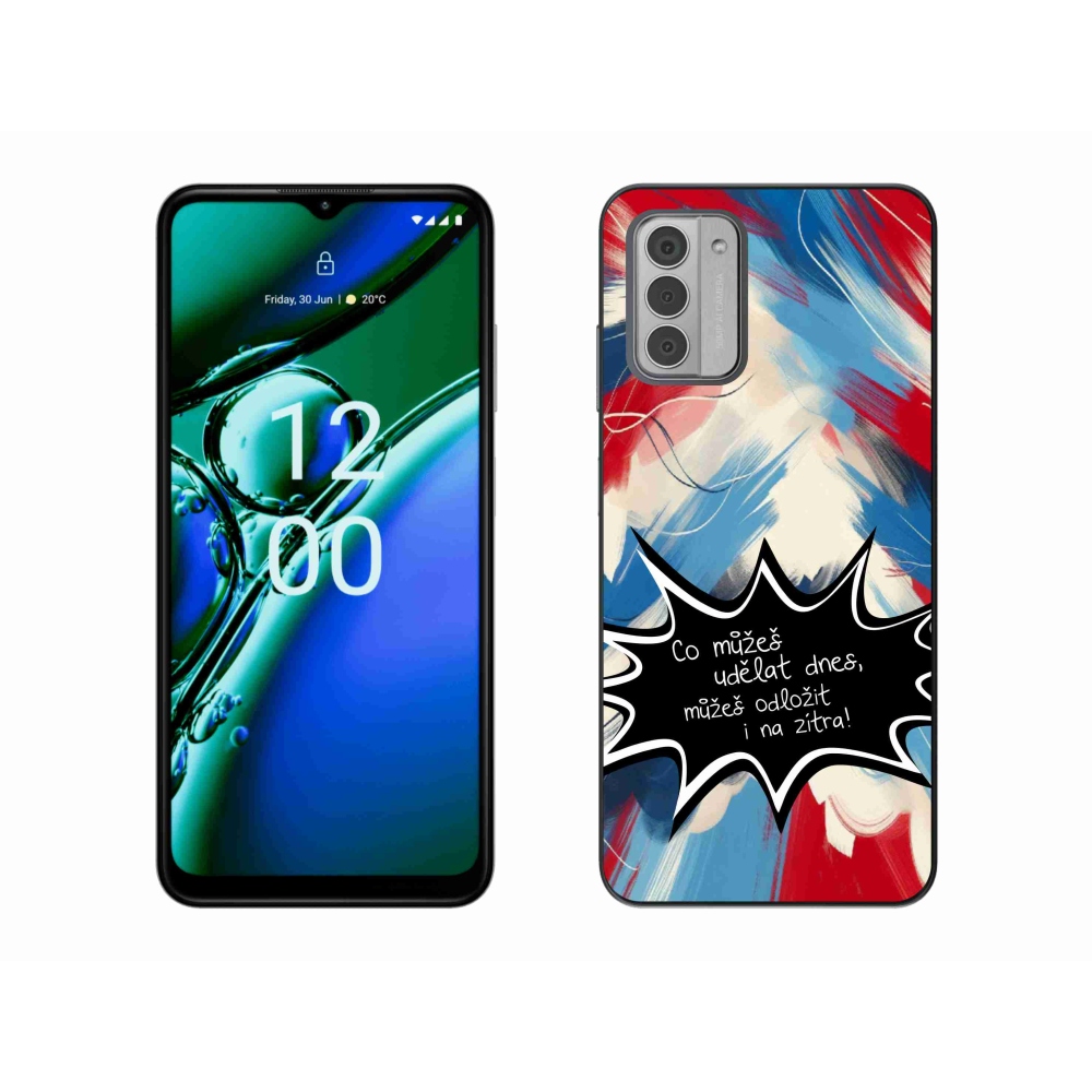 Gelový kryt mmCase na Nokia G42 - vtipný text 9 černé pozadí
