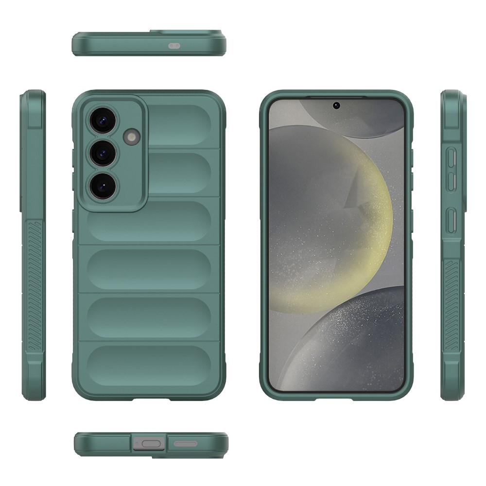 Rugg odolný gelový obal na Samsung Galaxy S25+ - zelený