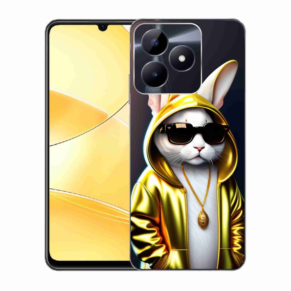 Gelový kryt mmCase na Realme C51/C53 - kočka boss