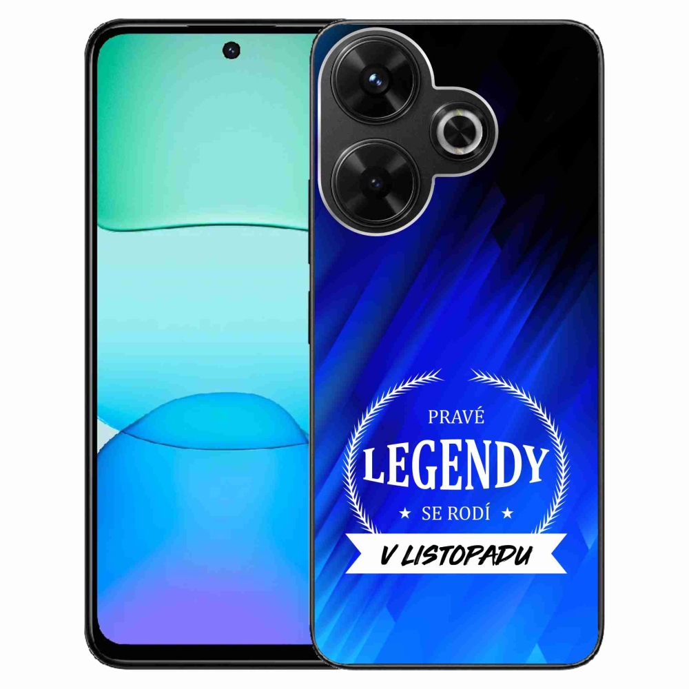 Gelový kryt mmCase na Xiaomi Redmi 13 4G/Poco M6 4G  - legendy v listopadu modré pozadí
