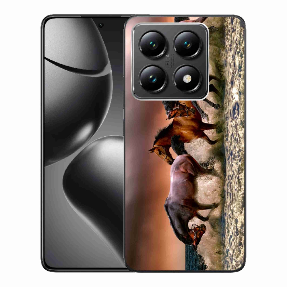Gelový obal mmCase na Xiaomi 14T - koně 1