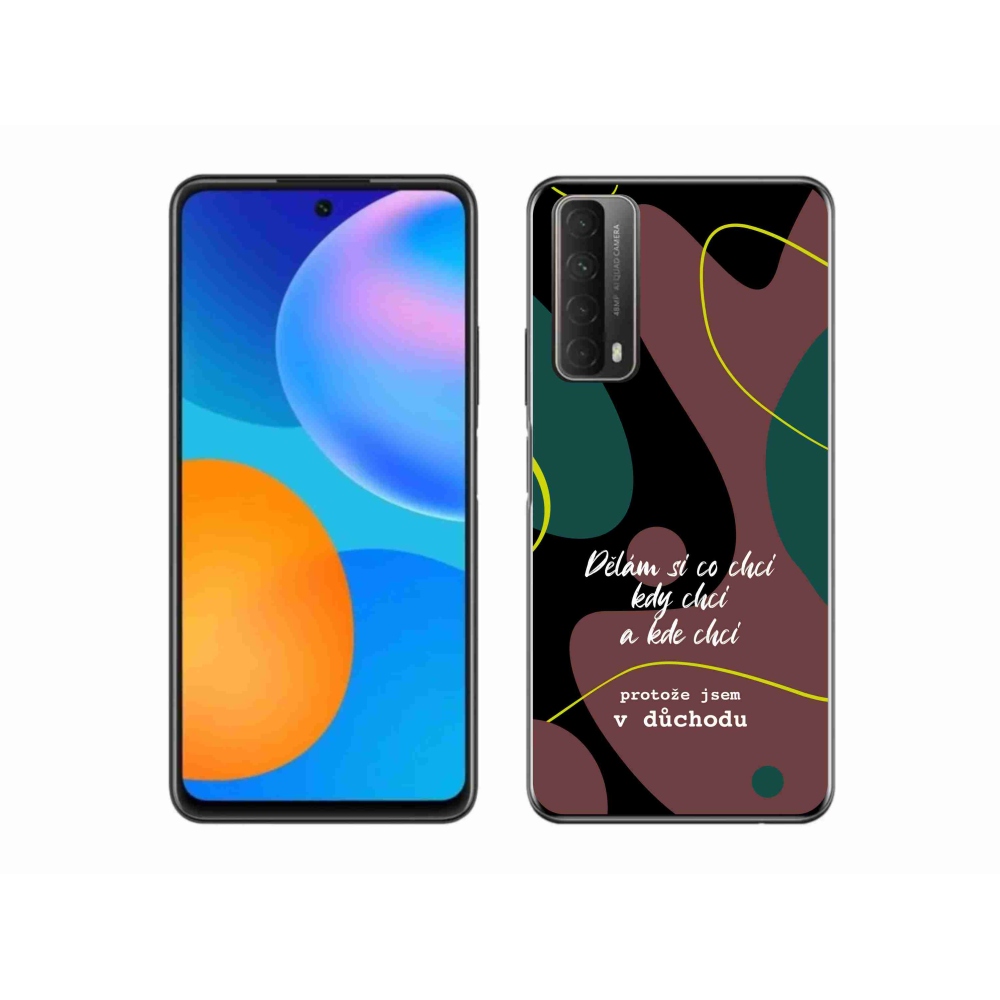Gelový kryt mmCase na Huawei P Smart (2021) - vtipný text 10 černé pozadí